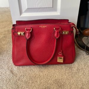 Henri Bendel Pebbled Leather Handbag